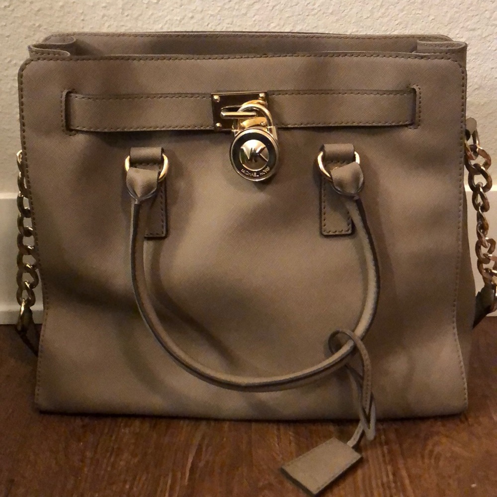 Michael Kors Hamilton East West Leather Satchel